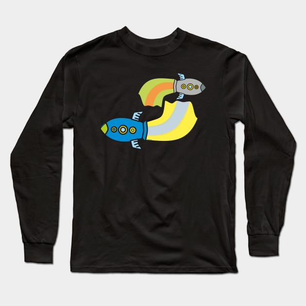 Rocket kawaii Long Sleeve T-Shirt by Pendientera